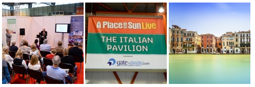the Italian Property Pavilion at A Place in the Sun Live, Olympia London 28th-30th March 2014
