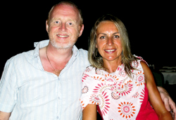 Keith and Anne Grima in Paphos, Cyprus