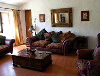 The living room in the Slough's farmhouse 