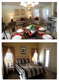 Interior shots of villa in Davenport, Florida, USA