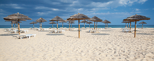 Tavira beach in portugal