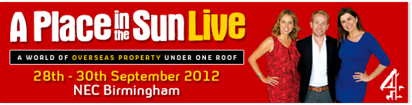 A Place in the Sun Live takes place at NEC Birmingham on 28th-30th September 2012