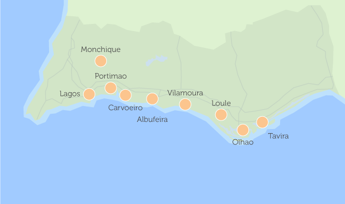 Maps of Lagos & Algarve