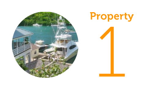 Property 1: Two-bedroom apartment in Marigot Bay