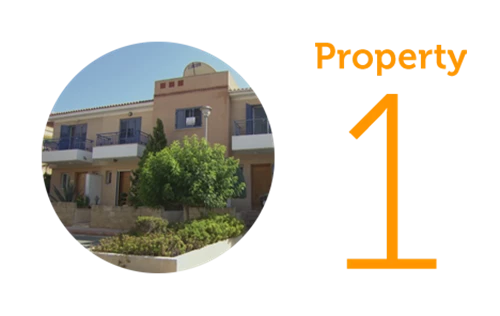 Property 1: Two-bedroom townhouse in Paphos