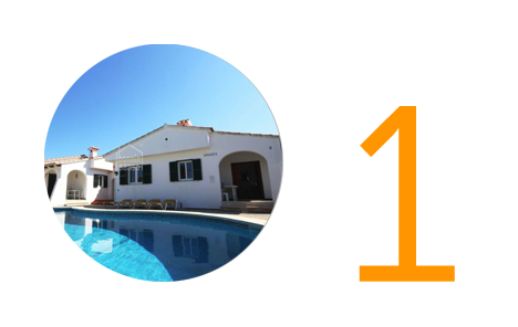 Property 1: Two identical two-bedroom villas in Cala en Porter