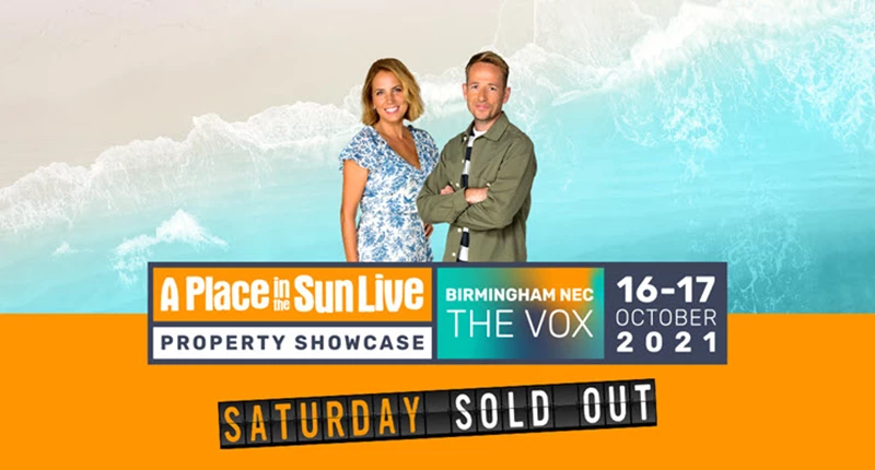 Tickets are selling fast! A Place in the Sun Property Showcase Birmingham