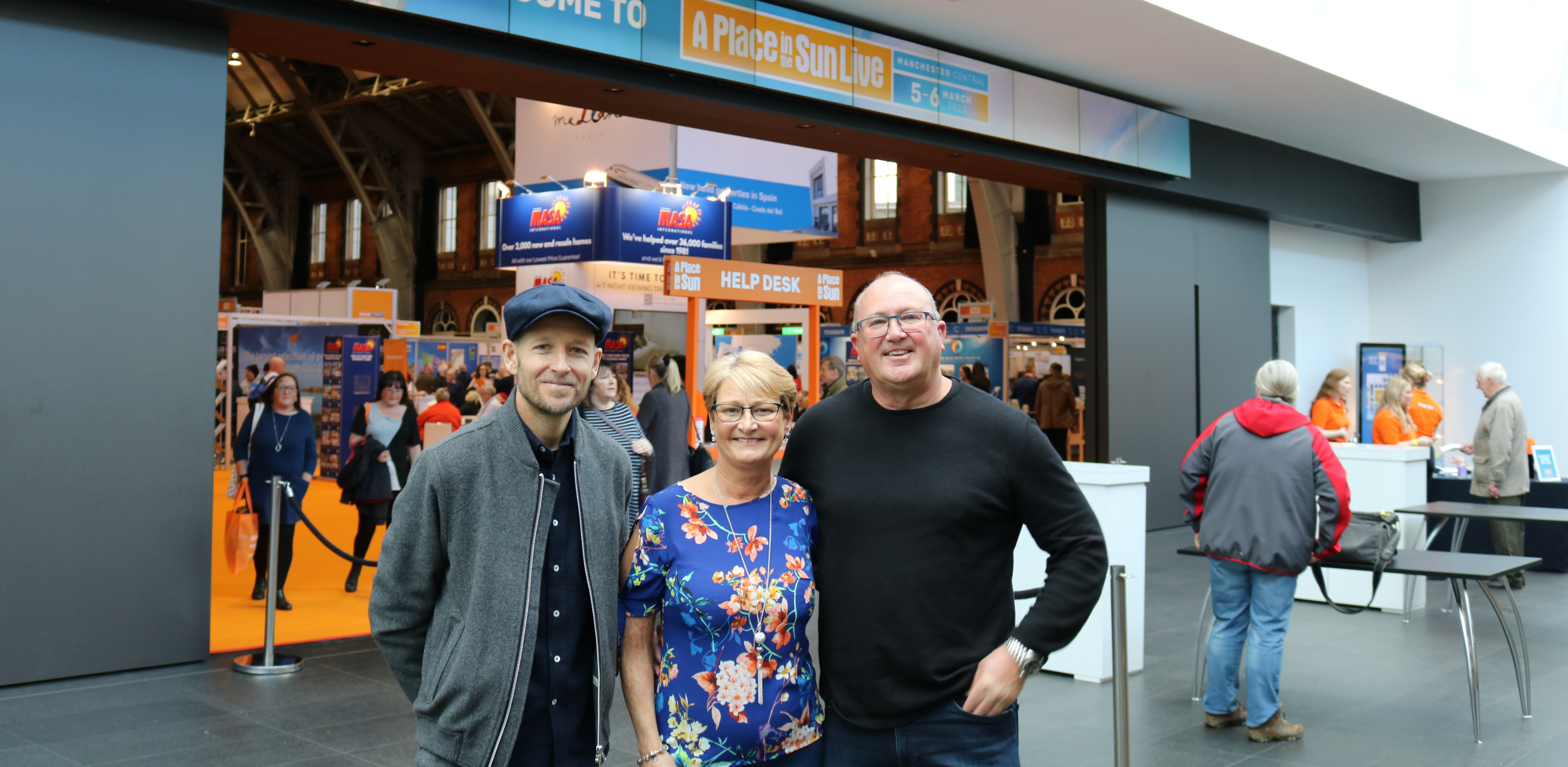 Jonnie Irwin with Bill and Sandra at A Place in the Sun Live