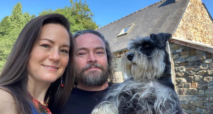 Aniko, Steve and their dog Penny