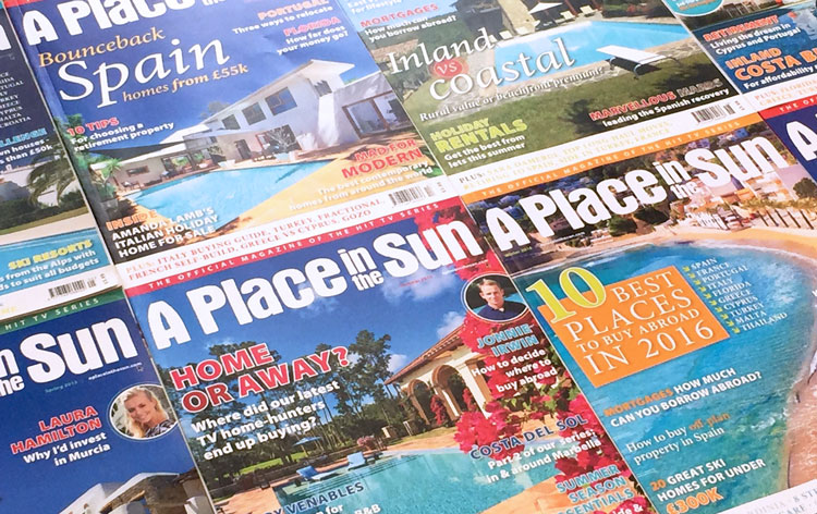 Advertise in the A Place in the Sun Magazine