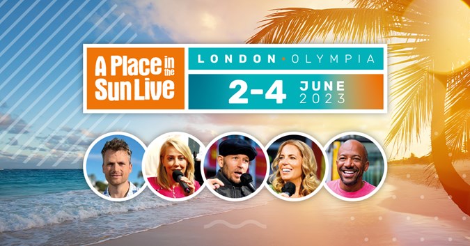 Who are the presenters at A Place in the Sun Live London 2023?