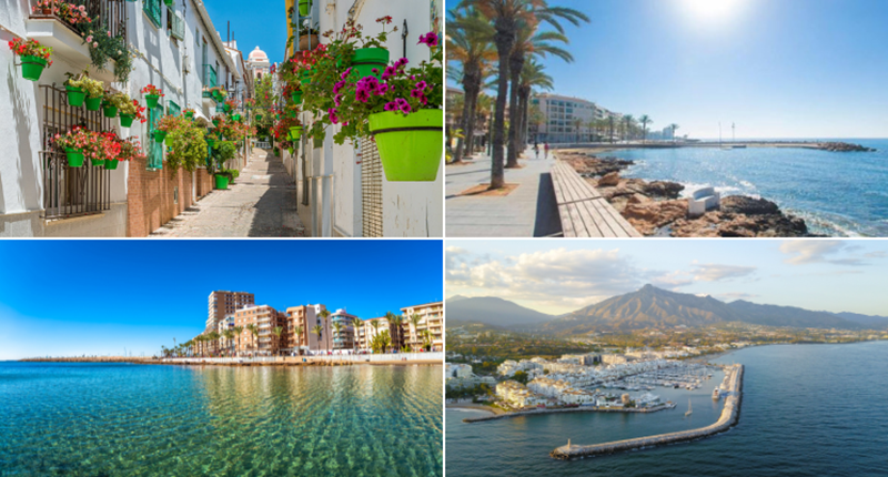 Top five locations in Spain