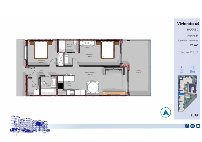 Image No.11-2 Bed Apartment for sale