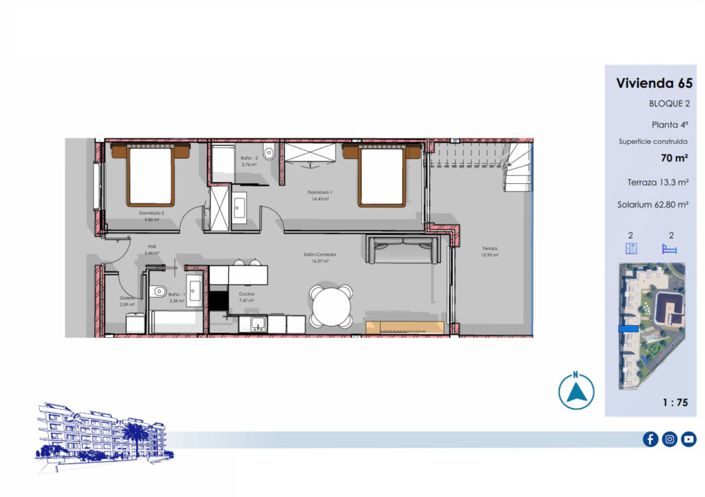 Image No.12-2 Bed Apartment for sale