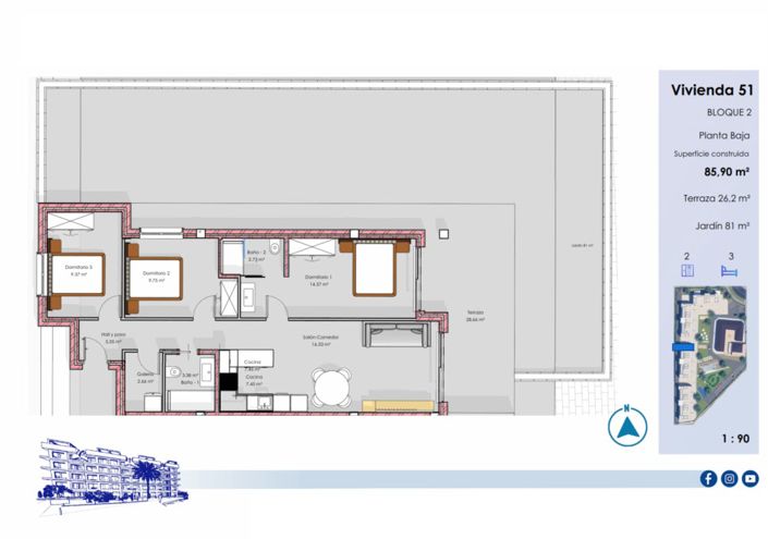 Image No.10-Appartement de 3 chambres à vendre à Guardamar del Segura