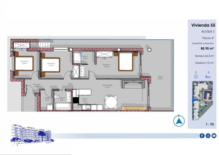 Image No.12-Appartement de 3 chambres à vendre à Guardamar del Segura