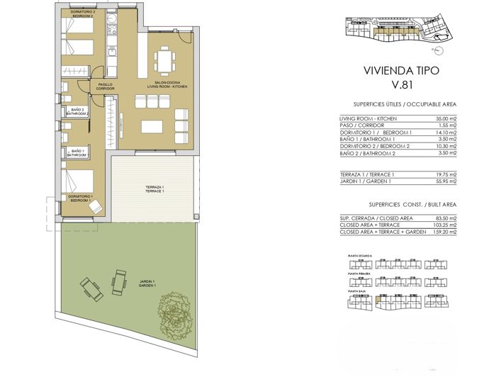 Image No.7-3 Bed Apartment for sale