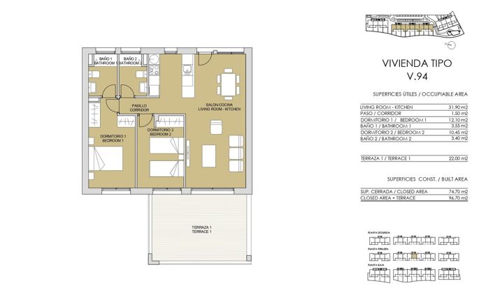 Image No.8-3 Bed Apartment for sale