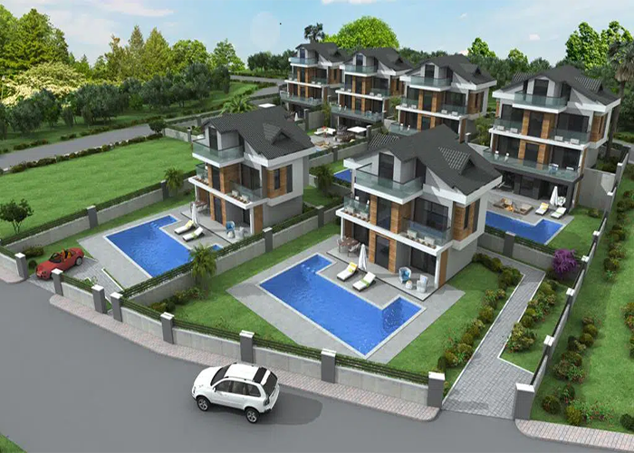 Image No.2-Villa / Détaché de 4 chambres à vendre à Hisaronu