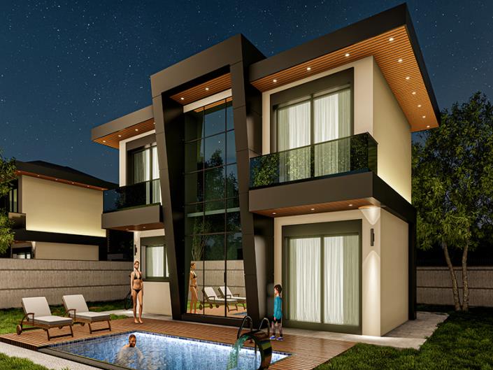 Image No.1-Villa / Détaché de 3 chambres à vendre à Belek