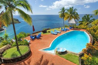 St-Lucia-Homes---ALR-009---Les-Chaudieres-Villa---Pool--view-2