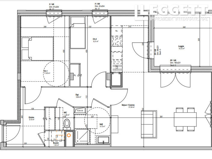 Image No.5-Appartement de 2 chambres à vendre à Saint-Etienne