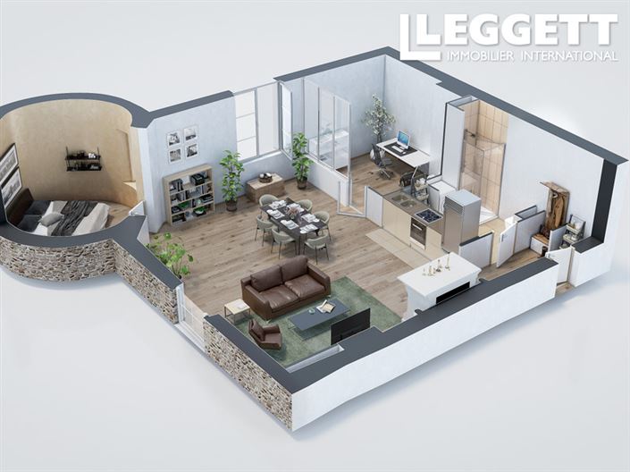 Image No.3-Appartement de 1 chambre à vendre à Rhône