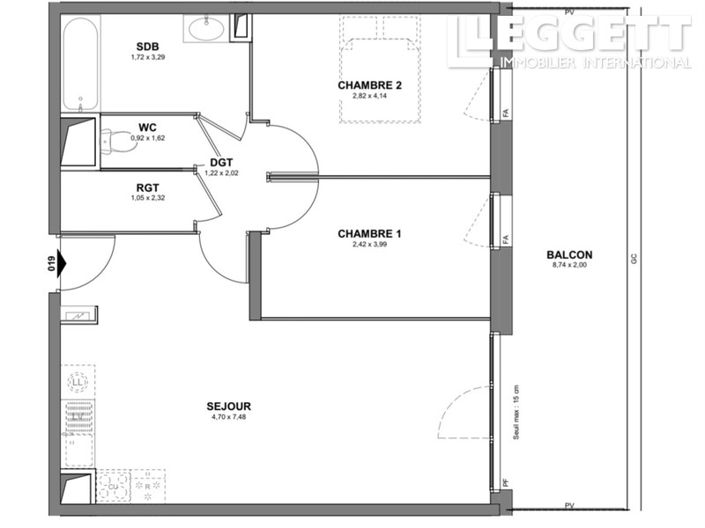 Image No.7-Appartement de 2 chambres à vendre à Cholet