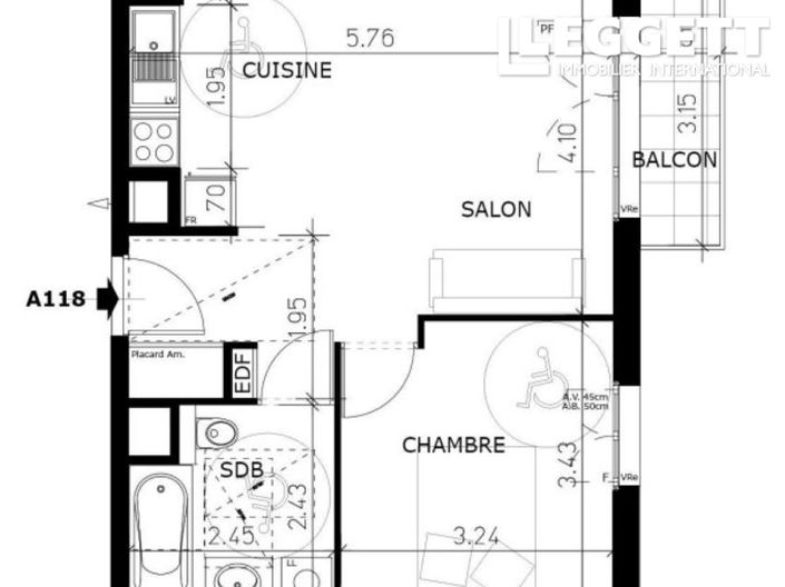 Image No.2-Appartement de 1 chambre à vendre à Aix-les-Bains