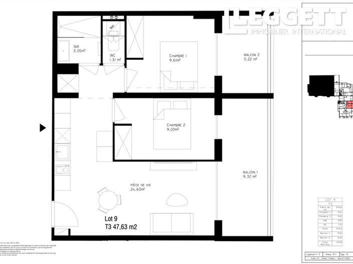 Image No.4-Appartement de 2 chambres à vendre à Nice