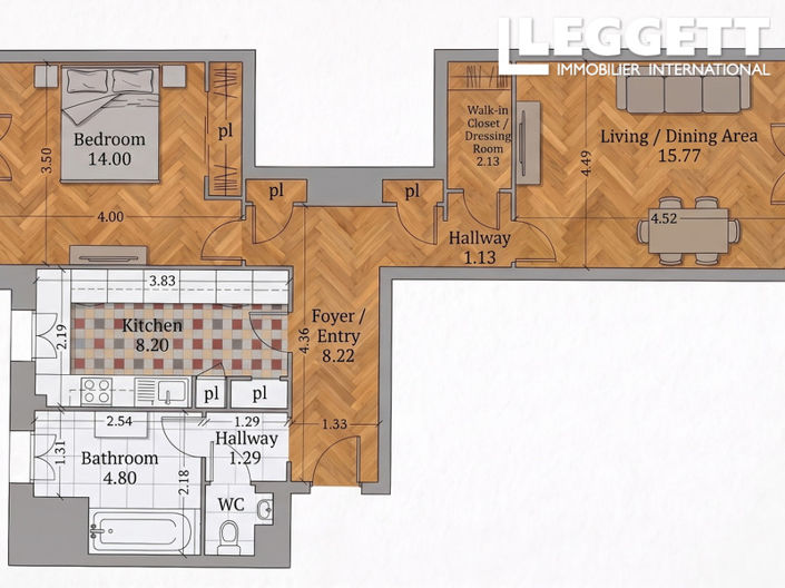 Image No.10-1 Bed Apartment for sale