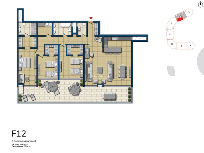 Image No.13-3 Bed Property for sale