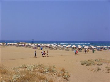 Nearby sandy beach
