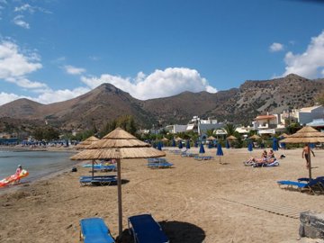 Sandy beach of Elounda