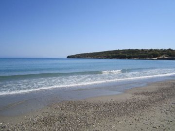 Nearby sandy beach