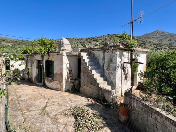 Old House in Kastelli with olive trees and land for expansion