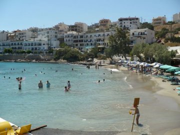 Nearby sandy beach Amoudi