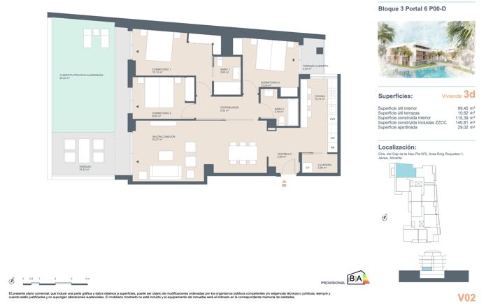 Image No.20-3 Bed Apartment for sale