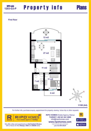Image No.32-Duplex de 2 chambres à vendre à Konakli