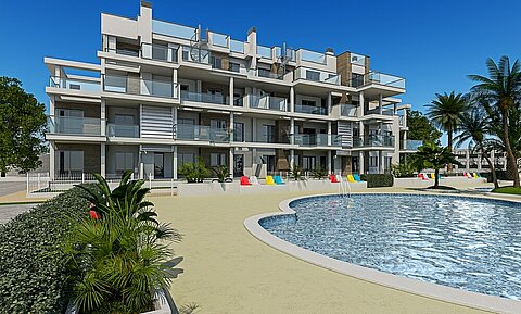 Image No.1-Appartement de 2 chambres à vendre à Denia