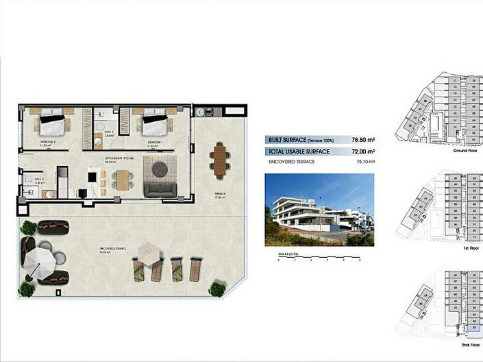 Image No.6-3 Bed Apartment for sale