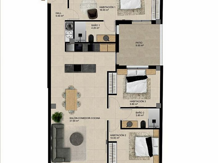 Image No.12-Appartement de 1 chambre à vendre à Catral