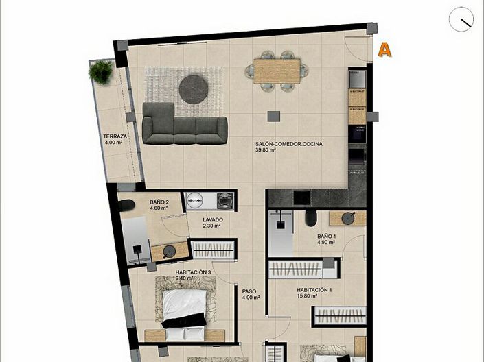 Image No.8-Appartement de 1 chambre à vendre à Catral