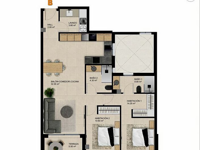 Image No.10-2 Bed Apartment for sale