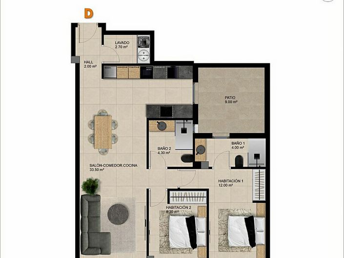 Image No.12-2 Bed Apartment for sale