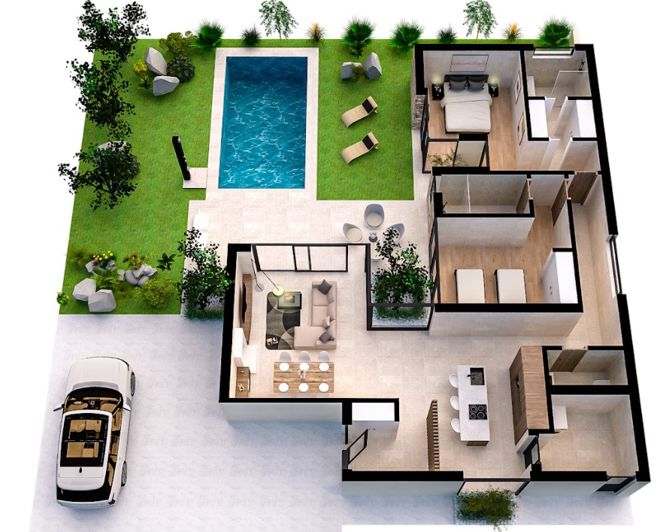 Image No.1-Villa de 2 chambres à vendre à Altaona Golf