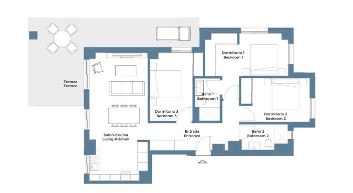 Image No.23-3 Bed Apartment for sale