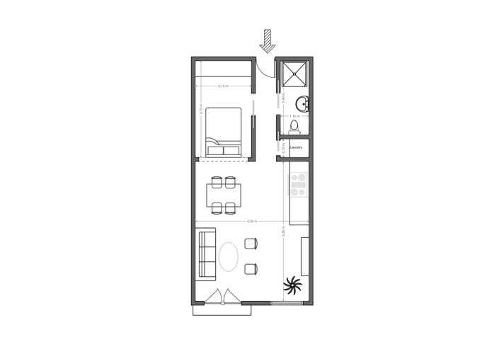 Image No.2-Propriété de 1 chambre à vendre à Barcelona