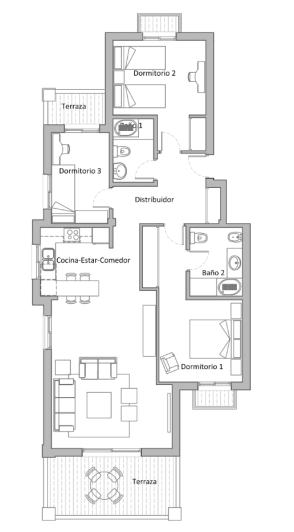 Image No.12-2 Bed Apartment for sale