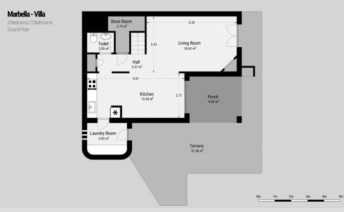 Image No.22-Villa / Détaché de 3 chambres à vendre à Mijas Costa